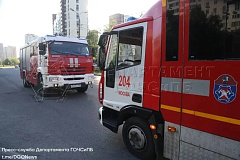 Потушили пожар в СЗАО